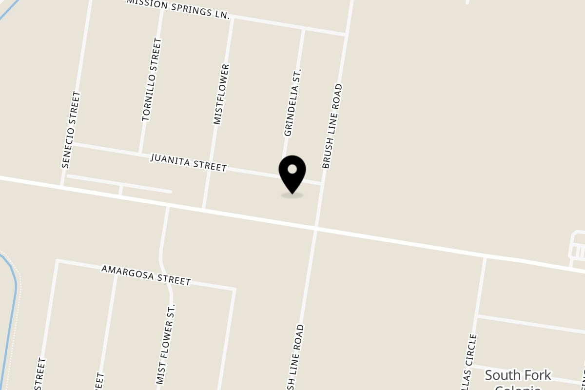 Map showing the location of PIZZA MILE 7 on 6202 W Mile 7 Rd in Mission